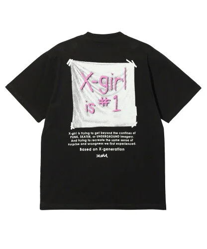 X-girl X-girl FLAG SS TEE