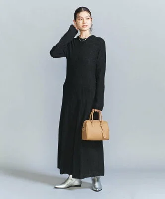 UNITED ARROWS ブークレニット フレアワンピース