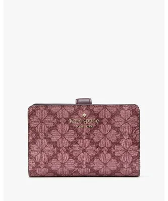 kate spade new york スペード フラワー コーテッド キャンバス ミディアム コンパクト バイフォールド ウォレット