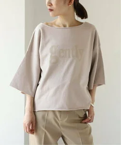 VERMEIL par iena cotton フロッキープリントTシャツ