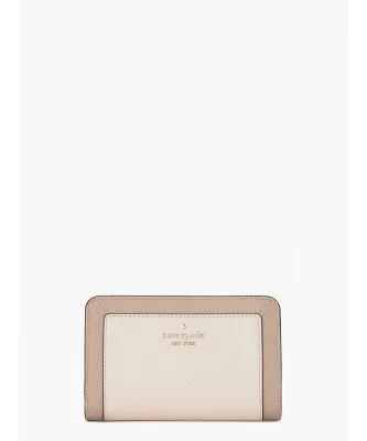 kate spade new york レナ カラーブロック ミディアム コンパクト バイフォールド ウォレット