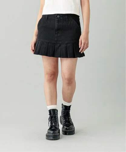 X-girl LOW RISE PLEATED MINI SKIRT