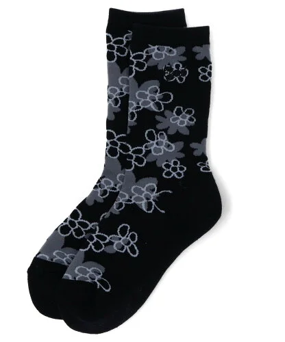 X-girl PIXEL FLOWER JACQUARD SOCKS