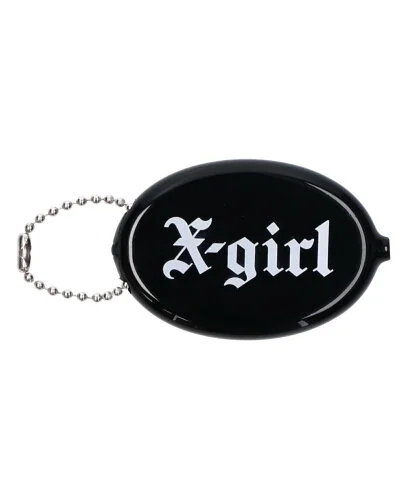 X-girl OLD ENGLISH LOGO COIN CASE