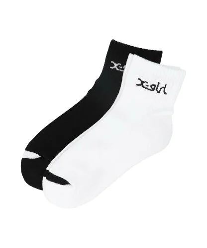 X-girl LOGO 2P SOCKS