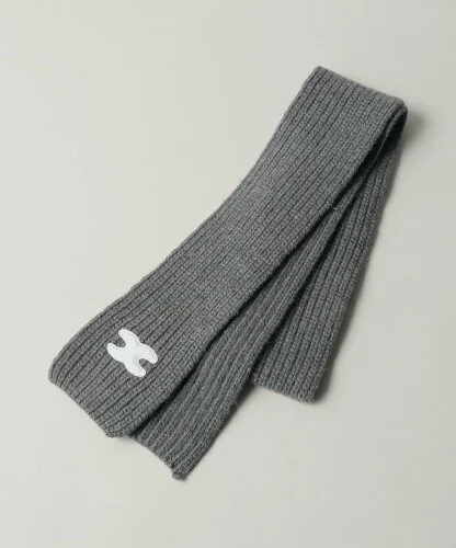 ODETTE E ODILE ＜SSIL＞LOGO KNIT MUFFLER