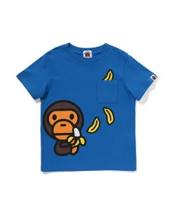 A BATHING APE BABY MILO BANANA POCKET TEE