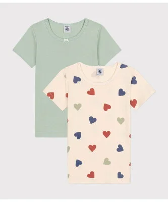 【SALE／10%OFF】PETIT BATEAU 半袖Tシャツ2枚組 プチバトー インナー・ルームウェア その他のインナー・ルームウェア【送料無料】