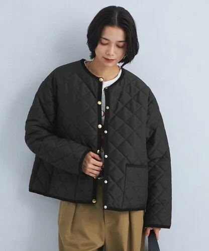 UNITED ARROWS green label relaxing 【別注】＜Traditional Weatherwear＞ARKLEY Aライン キルティング ショート コート