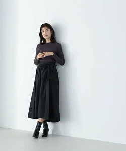 NATURAL BEAUTY BASIC ビッグリボンボリュームチンツスカート 24AW