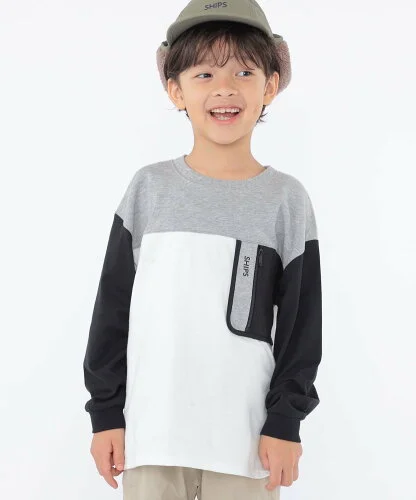 SHIPS KIDS SHIPS KIDS:100~130cm /＜接触冷感/UVカット＞長袖 TEE