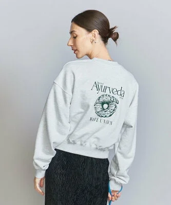 BEAUTY&YOUTH UNITED ARROWS 【別注】＜WAVE UNION＞クロップド スウェットプルオーバー