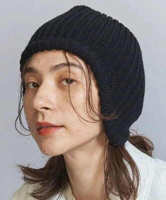 BEAUTY&YOUTH UNITED ARROWS リブ イヤーフラップ ニットキャップ