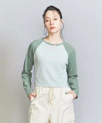 UNITED ARROWS コットン ラグランスリーブ Tシャツ