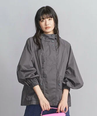 UNITED ARROWS タフタ ドロースト フーディ-撥水加工-