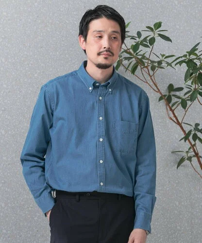 URBAN RESEARCH DOORS LIFE STYLE TAILOR デニムボタンダウンシャツ