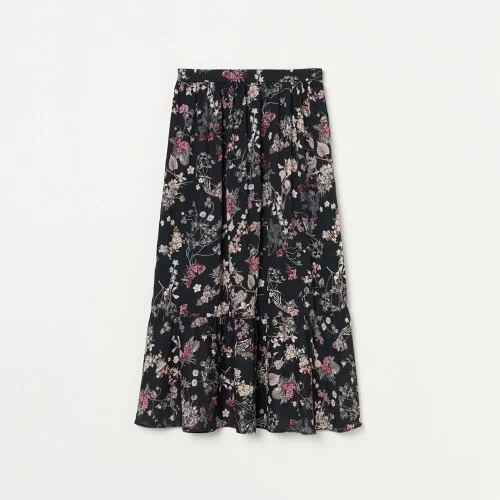 HELIOPOLE PRINTED GATHERED SKIRT