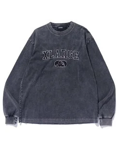 XLARGE OVERDYED COLLEGE LOGO L/S TEE