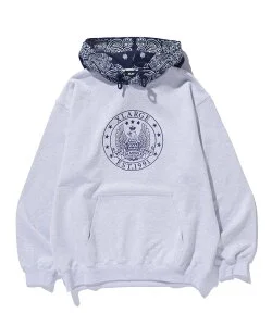 XLARGE PATTERN BLOCKED HOODED SWEATSHIRT