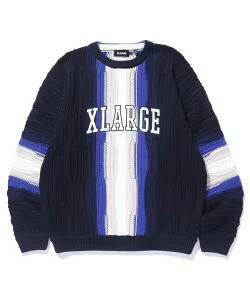 XLARGE 3D CREWNECK KNIT