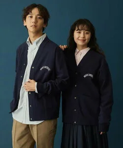 BROOKS BROTHERS アーチロゴプリント カーディガン