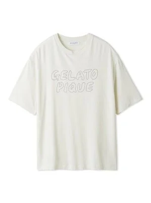 gelato pique 【HOMME】レーヨンロゴTシャツ