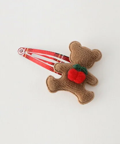 UNITED ARROWS green label relaxing ＜Milk&Soda＞ XMAS TEDDY BEAR ヘアクリップ