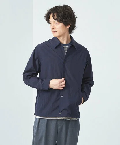 UNITED ARROWS green label relaxing REFINETEX コーチ ジャケット -撥水-