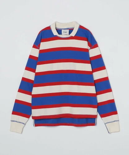 SHIPS MEN Drake's: MOCK STRIPE RUGBY SHIRT