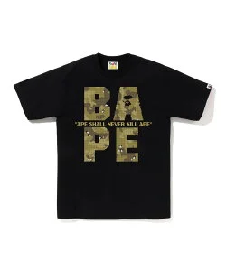 A BATHING APE BITMAP LOGO TEE