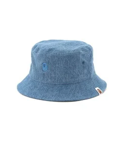 A BATHING APE DENIM BUCKET HAT