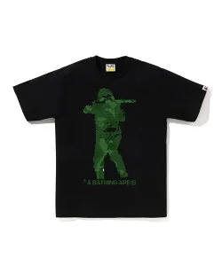 A BATHING APE BITMAP SOLDIER TEE