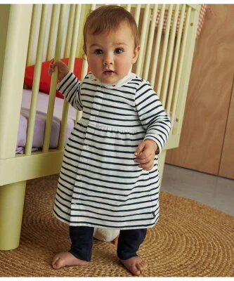 PETIT BATEAU チュビック長袖ワンピース