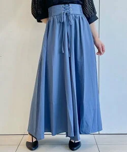 axes femme リボンデザインフレアパンツ