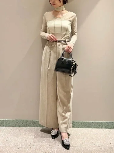 SNIDEL ワイドタックパンツ