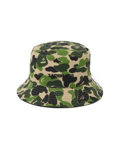 A BATHING APE ABC CAMO LOGO BUCKET HAT