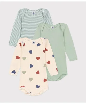 PETIT BATEAU 長袖ボディ3枚組