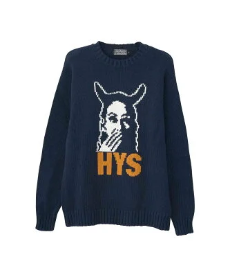 HYSTERIC GLAMOUR SPEAK NO EVIL編込 セーター