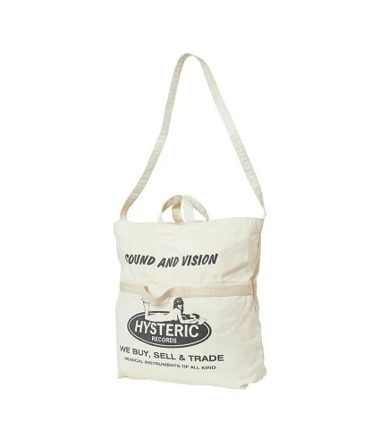 HYSTERIC GLAMOUR HYSTERIC RECORDS 2WAYトートバッグ