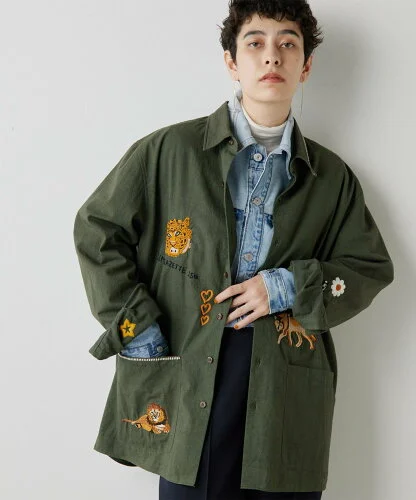 Whim Gazette 【15th】【Tribu-to】Animal Miltary Jacket