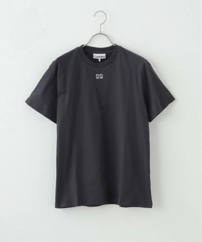 U by SPICK&SPAN 【GANNI / ガニー】 Basic Jersey Rhinestone Relaxed T-