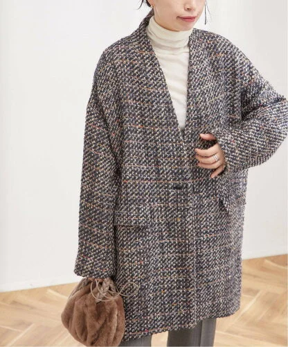 JOURNAL STANDARD L'ESSAGE SUPER140S/GIOLICA コクーンコート2