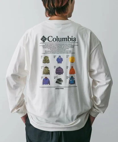 URBAN RESEARCH DOORS Columbia ロストブルックロングスリーブグラフィックTシャツ