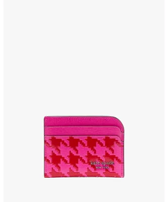 kate spade new york デヴィン ハウンドトゥース カード ホルダー