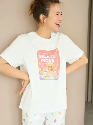 gelato pique シリアルベアワンポイントTシャツ