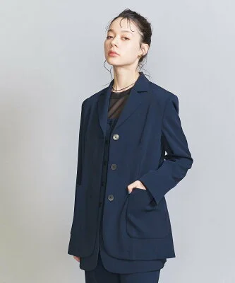 UNITED ARROWS ポリエステルブレンド スリムウエスト ジャケット