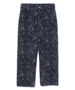 XLARGE DISCHARGE PRINT DENIM PANTS