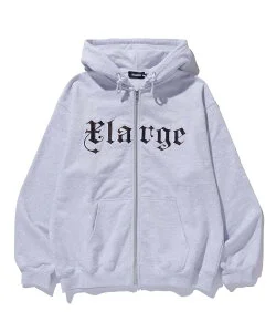 XLARGE PATCHED LOGO ZIP UP HOODIE SWEATSHIRT