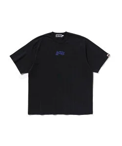 A BATHING APE GARMENT DYE LOGO RELAXED FIT TEE