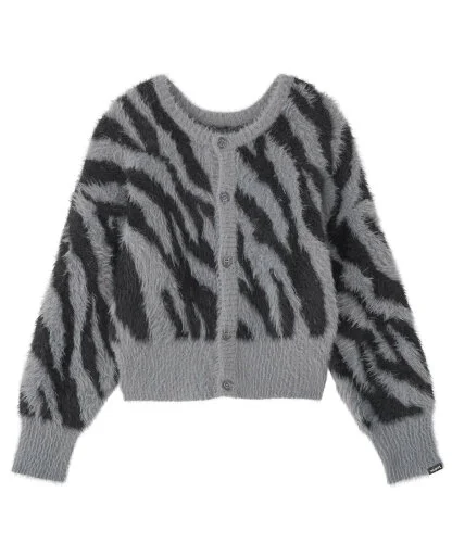 X-girl ZEBRA 2WAY KNIT CARDIGAN